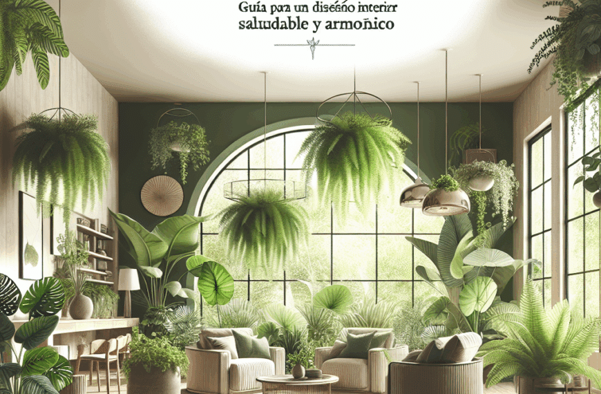 Plantas Naturales: Guía para un Diseño Interior Saludable y Armónico
