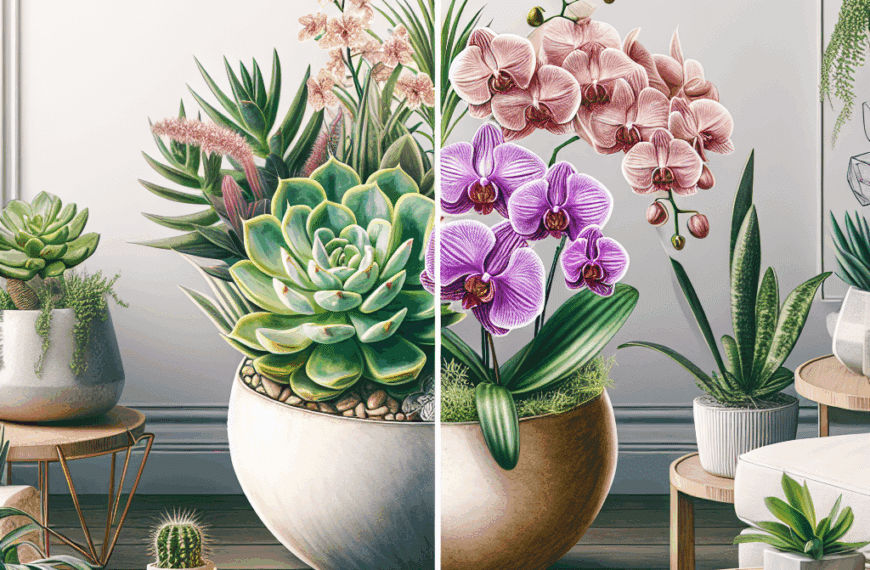 Plantas de Interior: ¿Crasa u Orquídea? Encuentra la Compañera Ideal para Tu Hogar