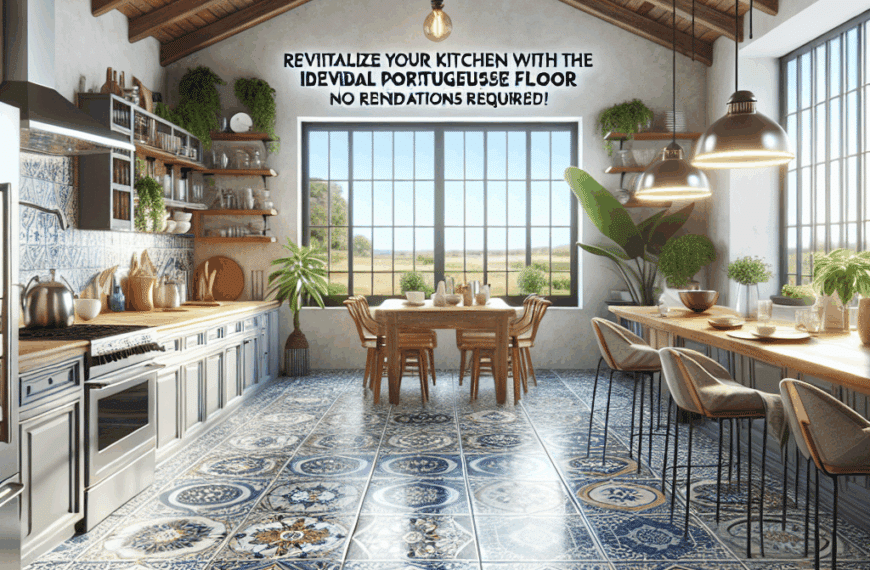 Renueva Tu Cocina con el Suelo Portugués Ideal de Leroy Merlin, ¡Sin Reformas!