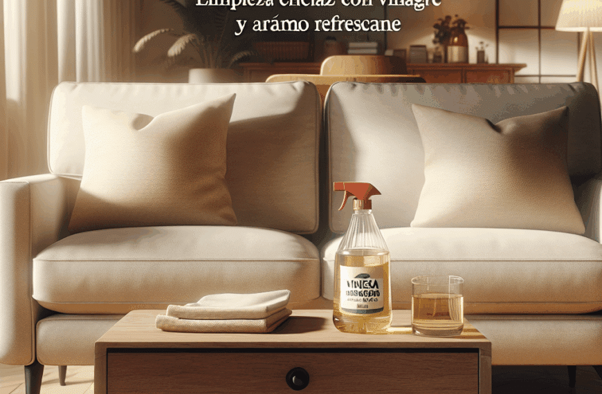 Renueva Tu Sofá: Limpieza Eficaz con Vinagre y Aroma Refrescante