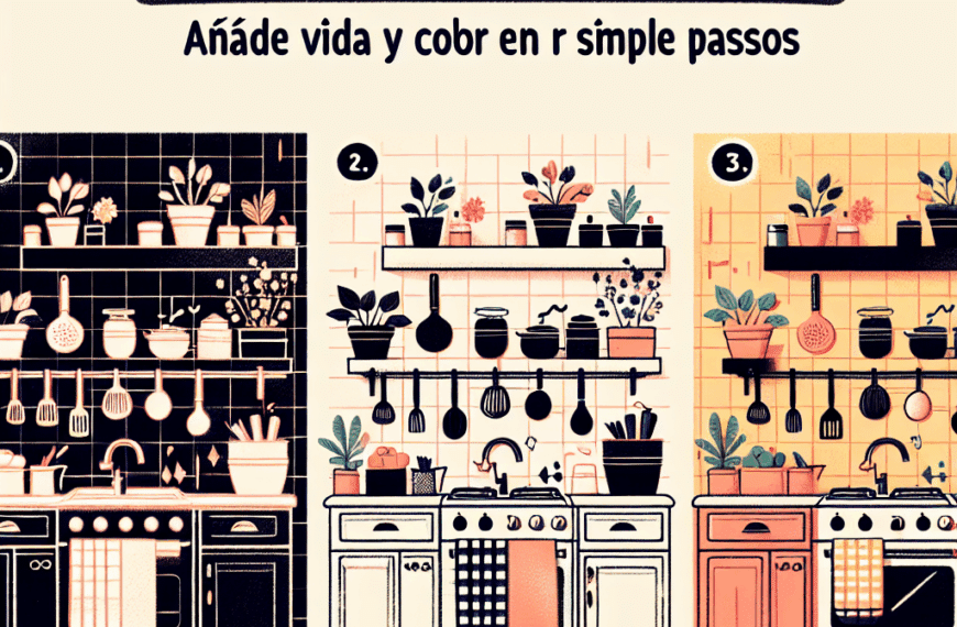 Revitaliza Tu Cocina: Añade Vida y Color En Tres Simples Pasos
