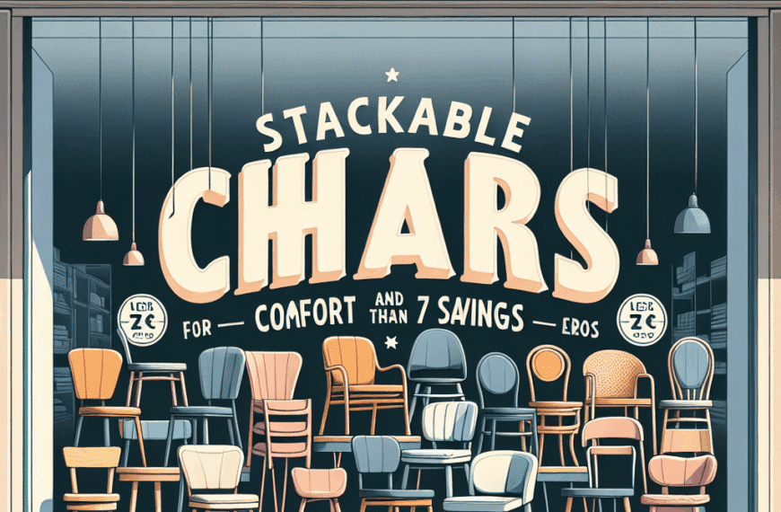 Sillas Apilables: Comodidad y Ahorro por Menos de 7 Euros