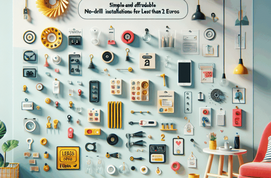 Soluciones Ingeniosas: Instalaciones Sencillas y Asequibles Sin Perforar por Menos de 2 Euros