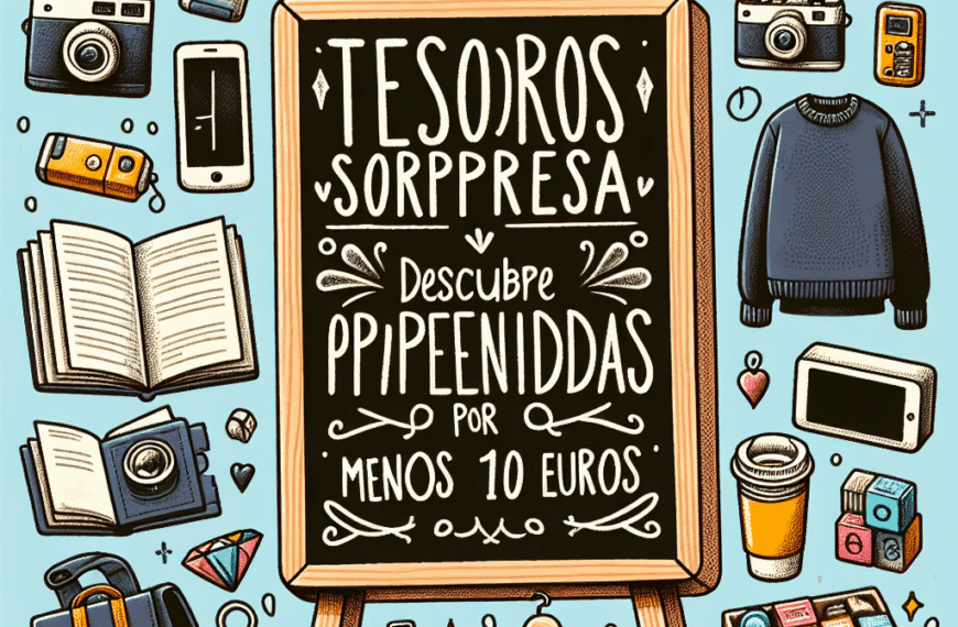 Tesoros Sorpresa: Descubre Oportunidades por Menos de 10 Euros