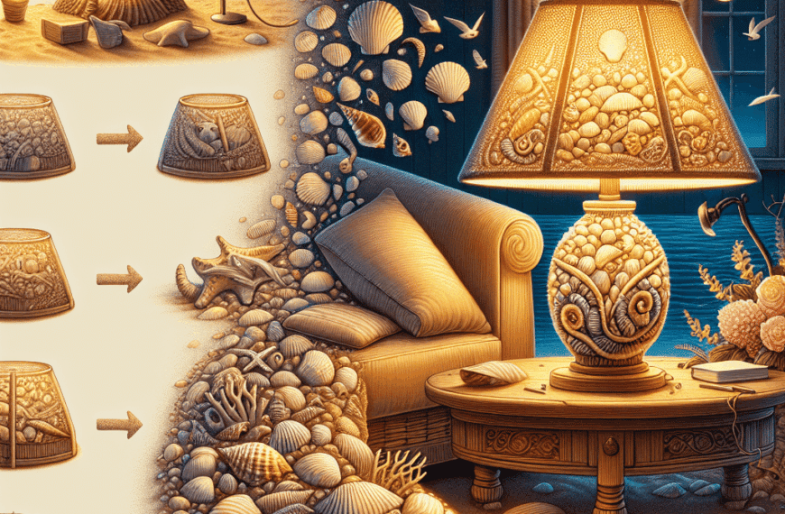 Crea una Lámpara de Mesa Elegante con Conchas de Playa