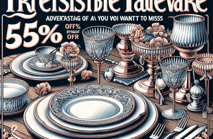 Vajillas Irresistibles: Aprovecha un Descuento del 55% que No Querrás Perderte