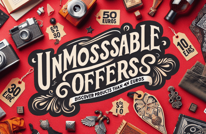 ¡Ofertas Imperdibles! Descubre Productos por Menos de 4 Euros