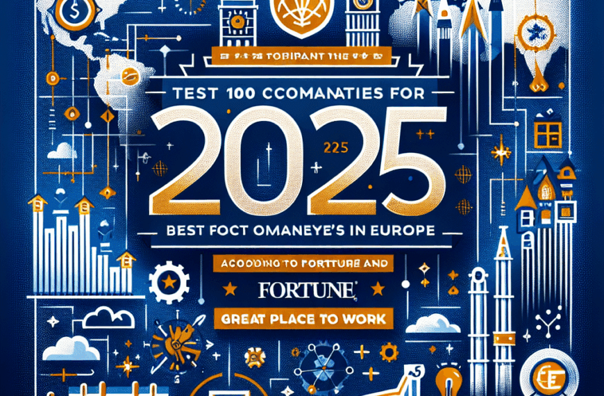 Experian: Top 100 Mejores Empresas para Trabajar en Europa 2025 Según Fortune y Great Place To Work