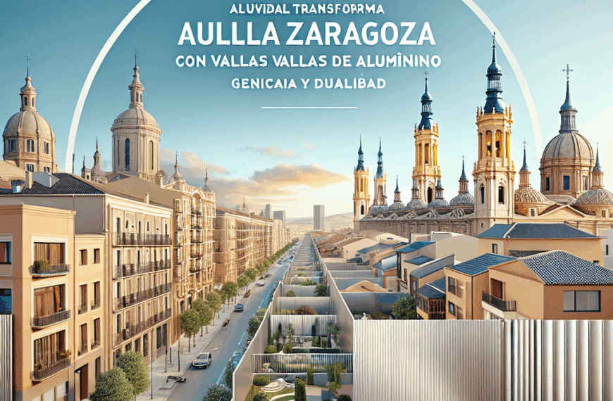 Aluvidal Transforma Zaragoza con Vallas de Aluminio: Elegancia y Durabilidad