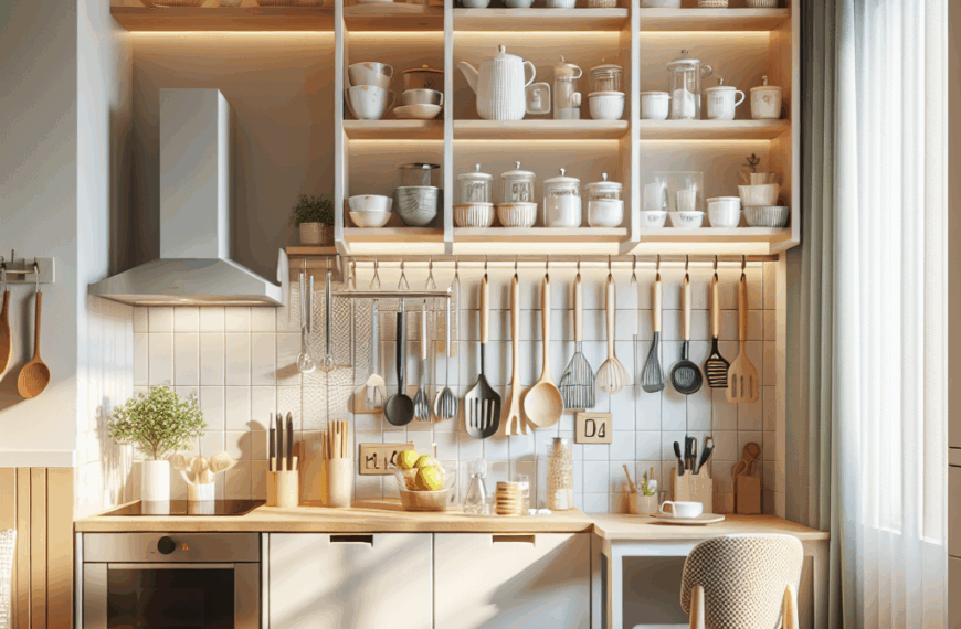 Aprovecha al Máximo tu Cocina Pequeña: Estantes Verticales para Optimizar el Espacio