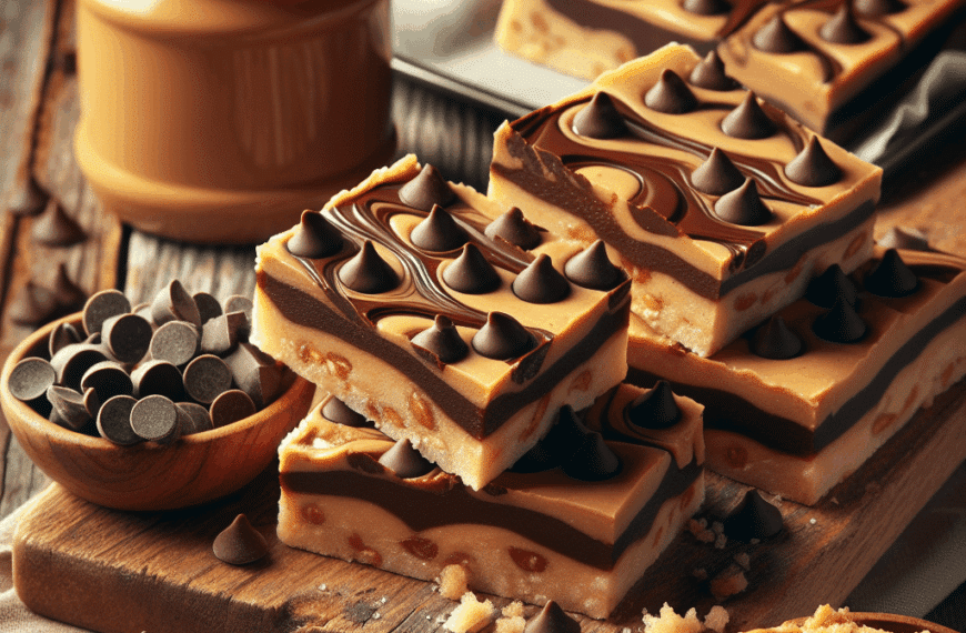 Barras Irresistibles de Chocolate y Mantequilla de Maní: ¡Simplemente Deliciosas!