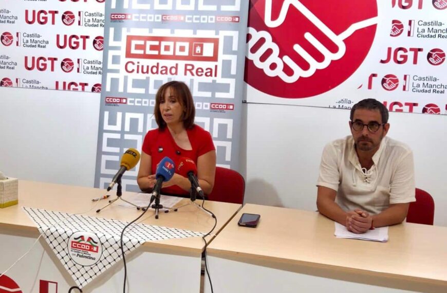 CCOO y UGT Ciudad Real Apelan a la Solidaridad con el Pueblo Palestino y Recuerdan su Sufrimiento