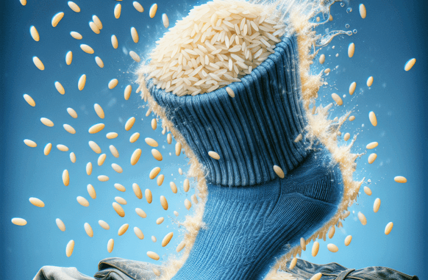 Secado Exprés: Cómo Un Calcetín con Arroz Acelera el Proceso de Secado de Tu Ropa