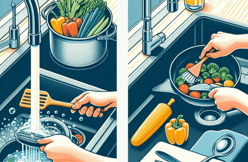 Limpieza Sencilla de Utensilios Durante la Preparación de la Cena