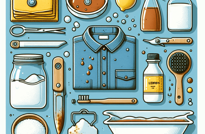 Elimina el Óxido de tus Prendas sin Estropearlas