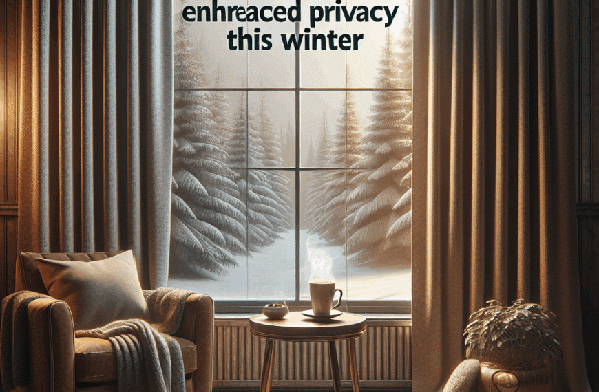 Cortinas Ideales para Aislar y Mejorar tu Intimidad Este Invierno
