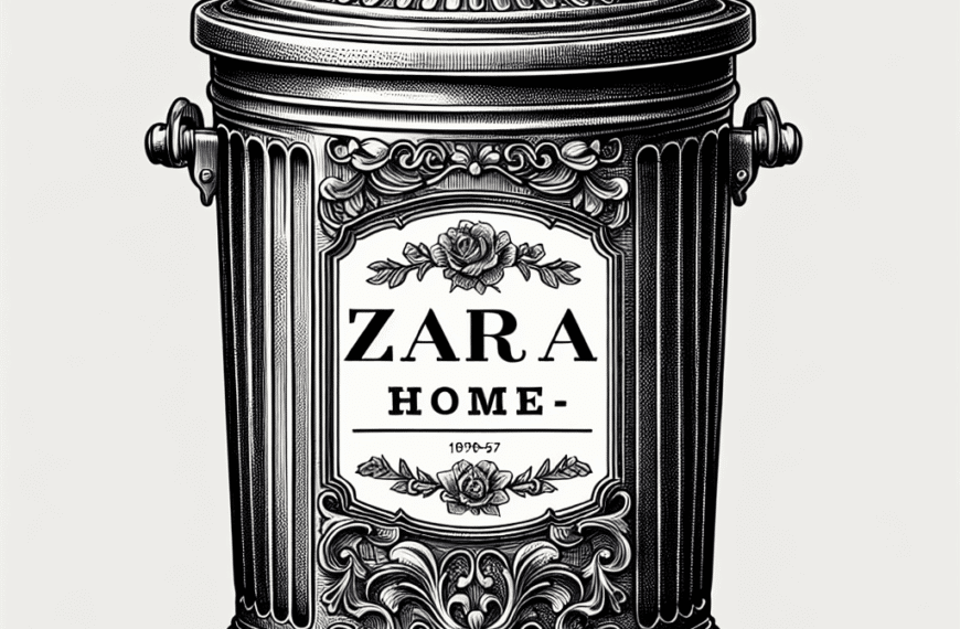 «Cubo de Basura Vintage: El Toque Retro Ideal para Tu Cocina» en Zara Home