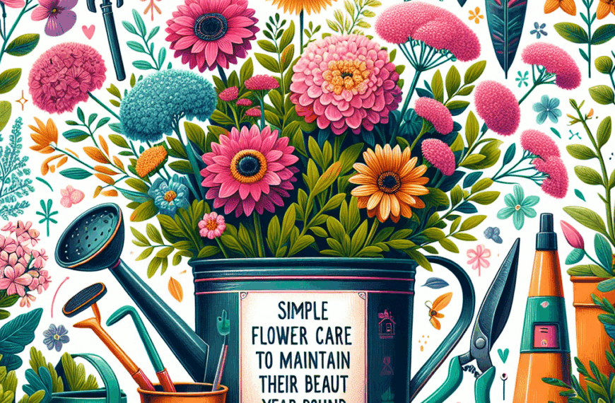 Cuidado Sencillo de Plantas de Flor para Mantener su Belleza Todo el Año