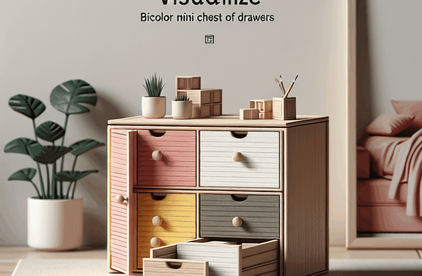 Descubre la Mini Cómoda Bicolor: Estilo y Practicidad al Alcance de Todos