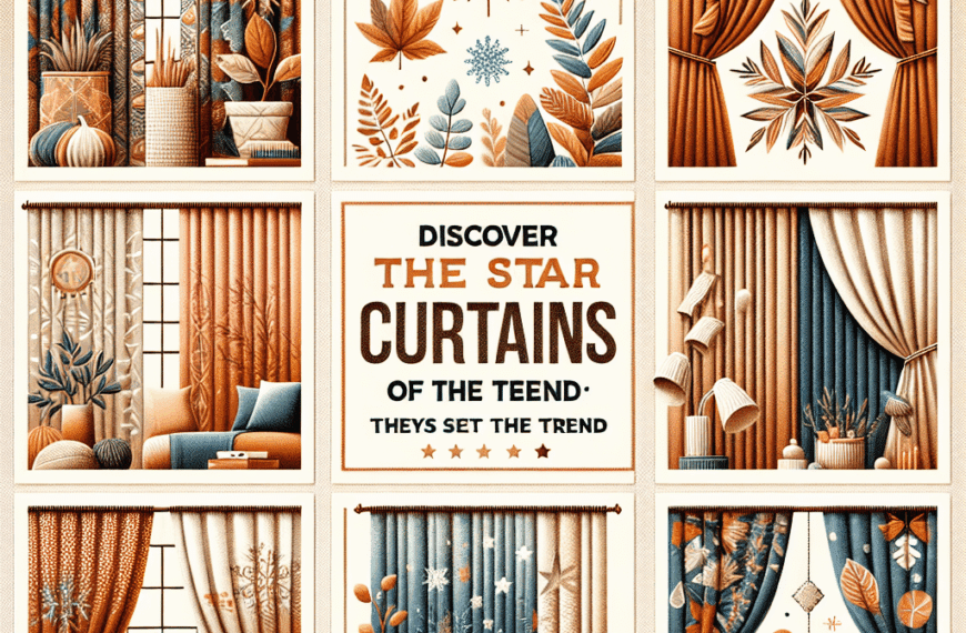 Descubre las Cortinas Estrella de Otoño-Invierno 2025: Seis Diseños que Marcan Tendencia