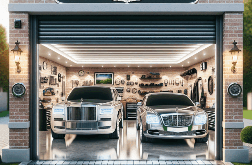 Doble Confort: Garaje Amplio con Puerta Enrollable para Dos Vehículos