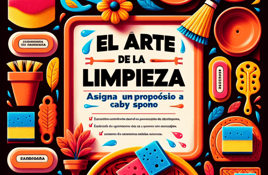 El Arte de la Limpieza: Asigna un Propósito a Cada Estropajo
