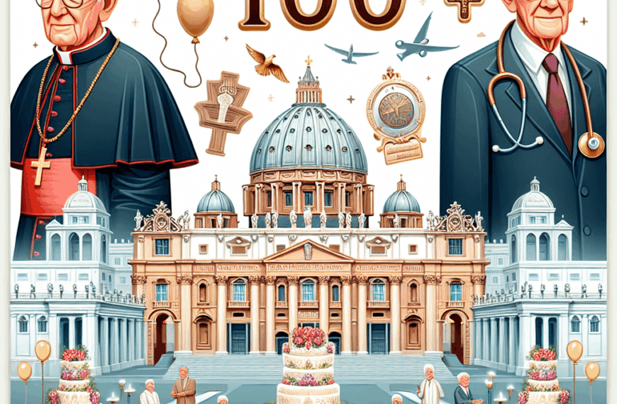 El Cardenal Acerbi Celebra Un Siglo de Vida en el Vaticano Junto al Dr. de la Peña, Experto en Longevidad