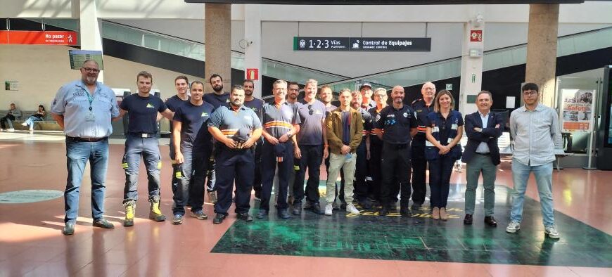 El Gobierno de Castilla-La Mancha capacita a bomberos y policías en Ciudad Real para emergencias en infraestructuras ferroviarias