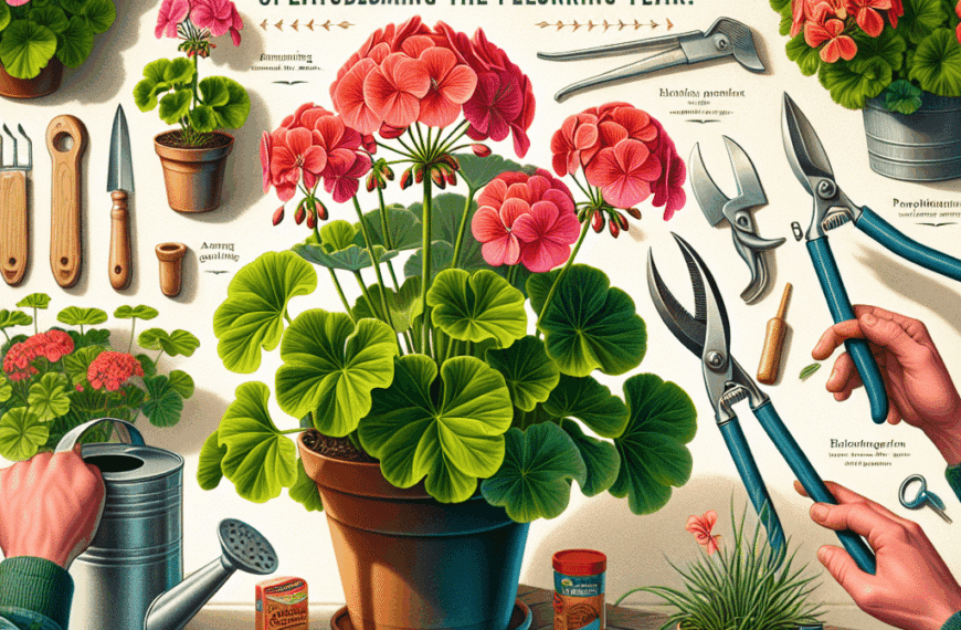 Secretos para Podar Geranios y Garantizar una Floración Espectacular el Próximo Año