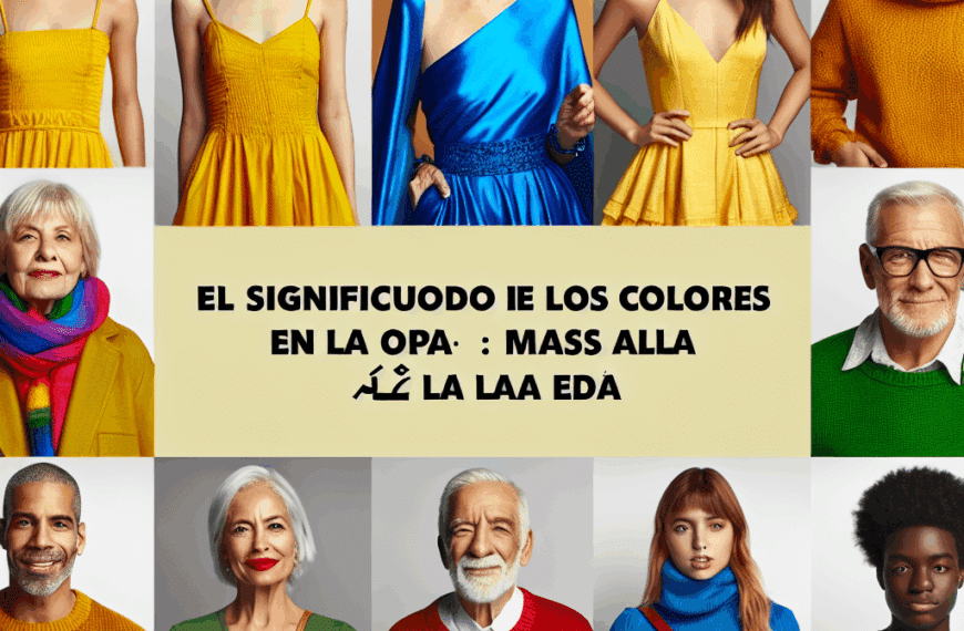 El Significado de los Colores en la Ropa: Más Allá de la Edad