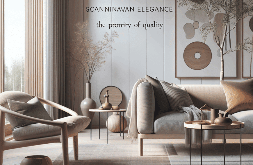 Elegancia Escandinava: La Prioridad de la Calidad