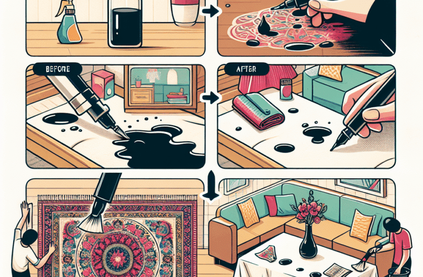 Soluciones Infalibles para Eliminar Manchas de Tinta en Manteles y Tapetes