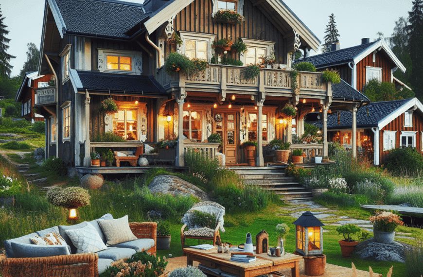 Belleza Escandinava: Un Refugio Natural en Casa Sueca