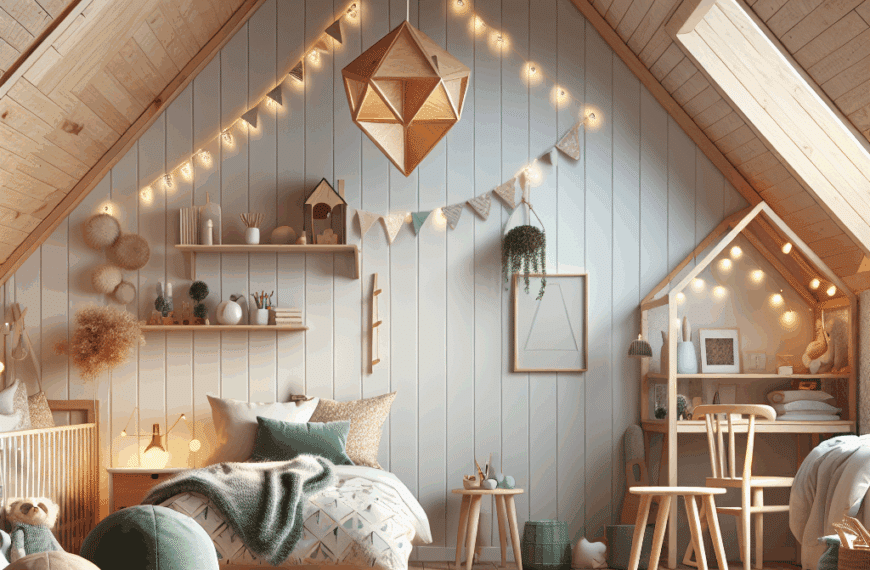 Espacios de Ensueño: Inspiración Nórdica para Dormitorios en Áticos Infantiles y Juveniles