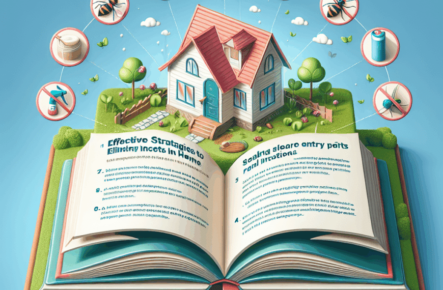 Estrategias Efectivas para Eliminar Insectos en el Hogar y Prevenir Nuevas Infestaciones