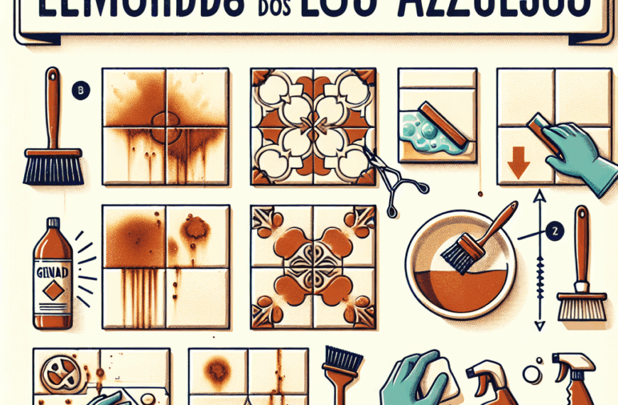 Guía Práctica para Eliminar el Óxido de los Azulejos