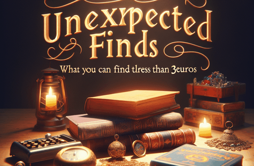 Hallazgos Inesperados: Lo Que Puedes Encontrar por Menos de 3 Euros