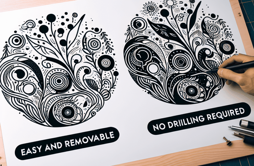 Instalación Fácil y Sin Taladros: Rápida y Removible