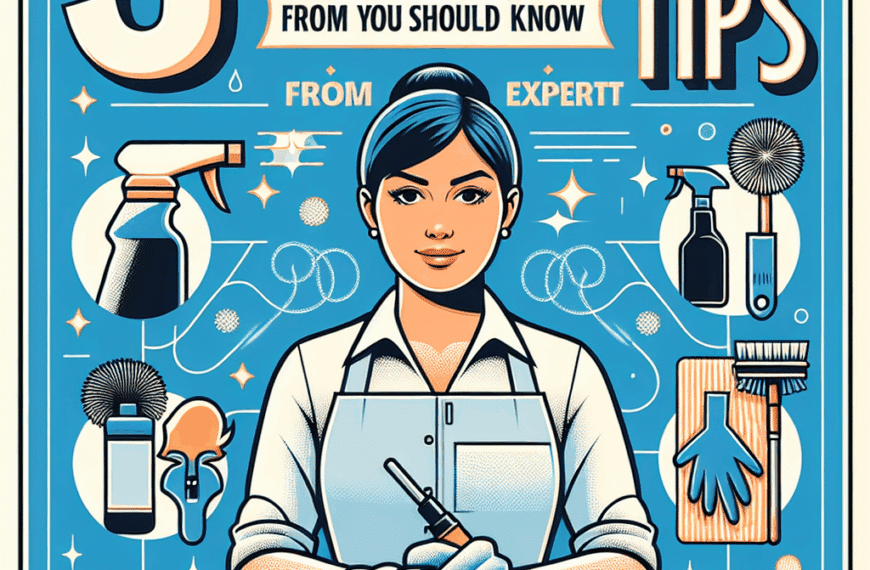 Los 5 Consejos Infalibles de Limpieza de la Experta Yolanda Herrera que Debes Conocer