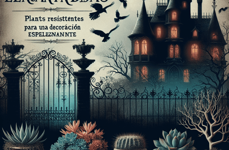 Macetas Encantadas: Plantas Resistentes para una Decoración Espeluznante