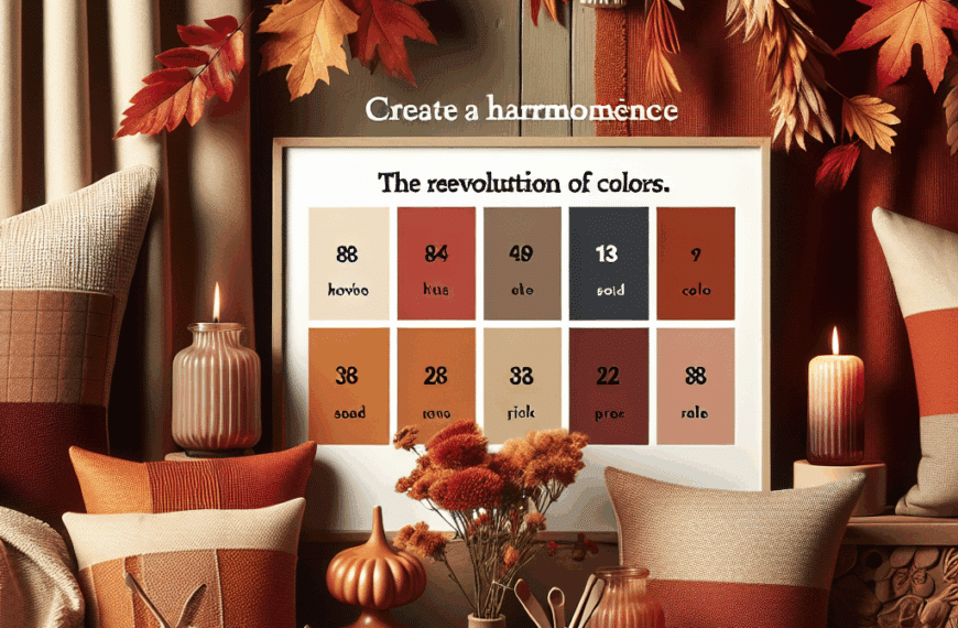 Ocho Tonalidades en Auge: La Revolución de los Colores en la Decoración Otoñal