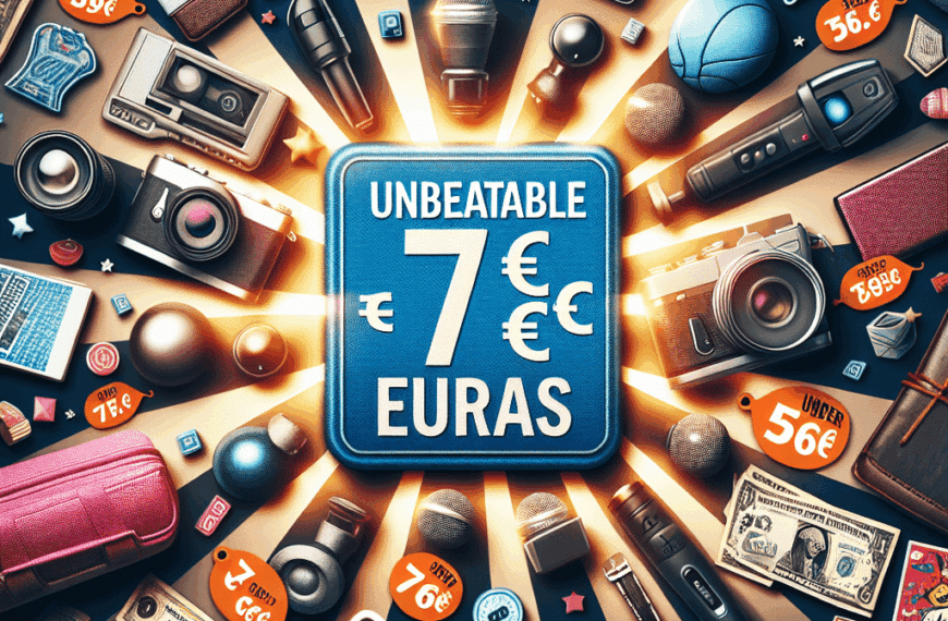 Descubre Gangas: ¡Encuentra Compras por Menos de 7 Euros!