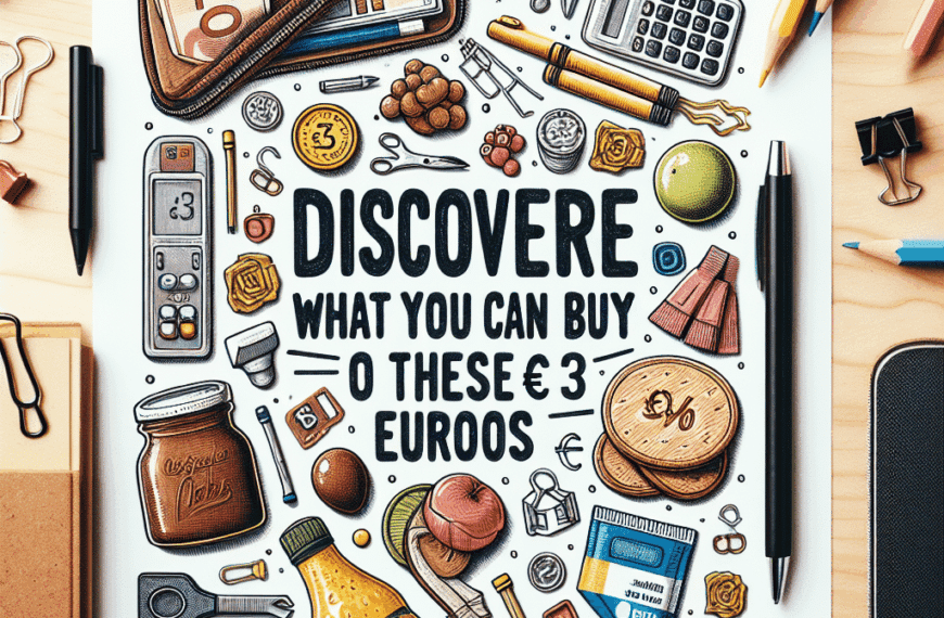 Grandes Hallazgos por Menos de 3 Euros: ¡No Te los Pierdas!