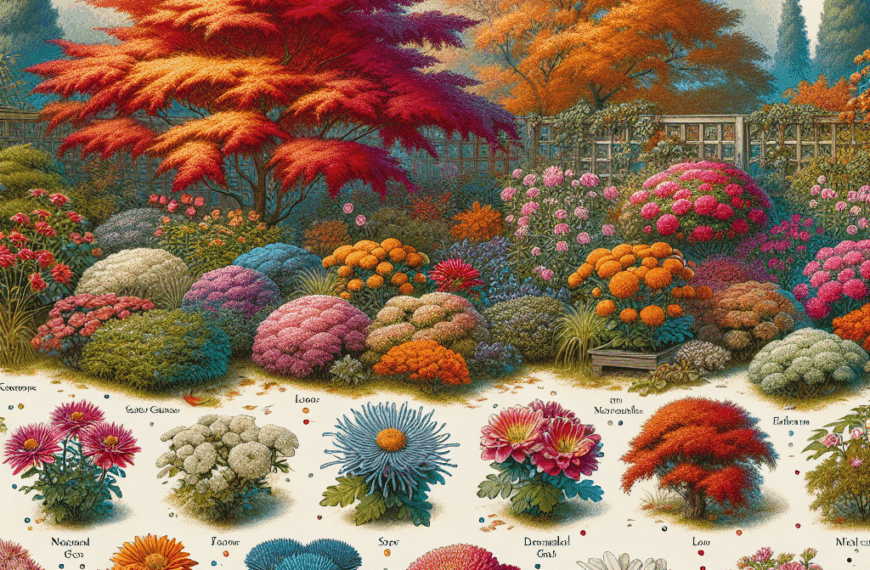 Plantas Estrellas para Jardines Otoñales: Cuidado y Ubicación Óptima