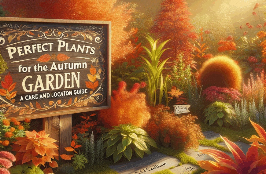 Plantas Ideales para el Jardín de Otoño: Guía de Cuidados y Ubicación Perfecta