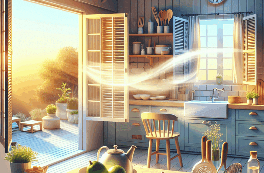 Renueva Tu Mañana: Ventila Tu Hogar y Organiza la Cocina