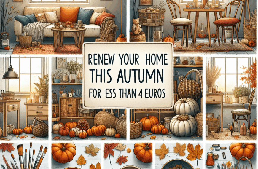 Transforma tu Hogar Este Otoño por Menos de 4 Euros