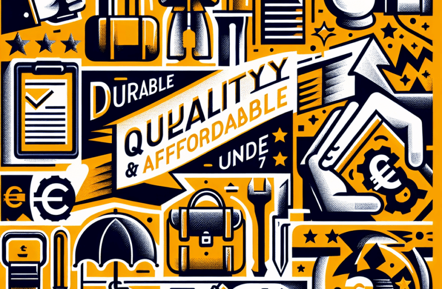 Calidad Duradera a un Precio Imbatible: ¡Por Menos de 7 Euros!