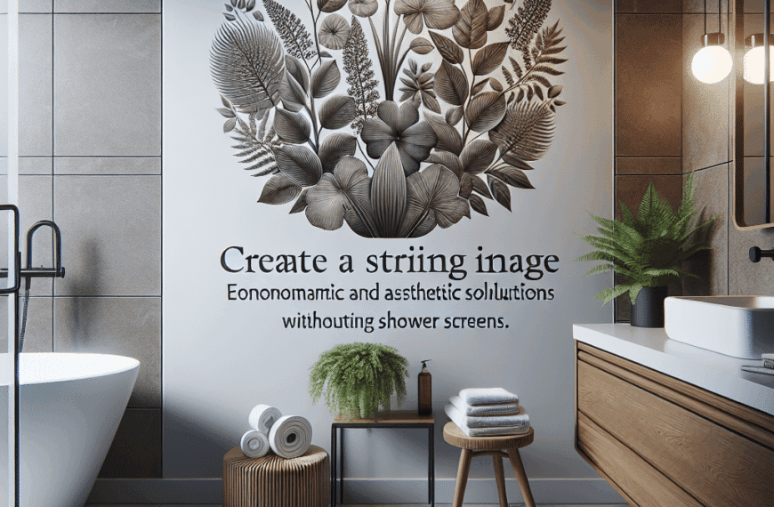 Transforma tu Baño sin Mamparas: Opciones Económicas y Elegantes