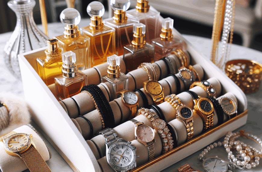 Transforma Envases de Mini Perfumes en un Elegante Organizador de Relojes y Accesorios
